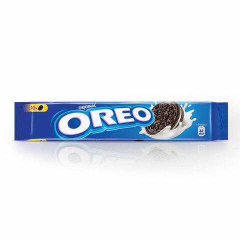 Печенье OREO (Орео) с какао и начинкой с ванильным вкусом, 95 г, 60891