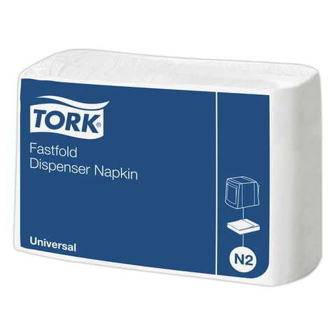 Салфетки TORK (Система N2) Fastfold, комплект 36 шт., 25х30 см, 300 шт., белые, 10933